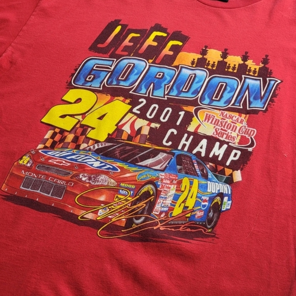 Vintage Jeff Gordon 2001 Winston Cup Champion Shirt - Picture 2 of 8